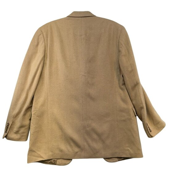 Lord & Taylor Grant Thomas Camel Hair Blazer Mens Size 44 Long Tan - Picture 10 of 12